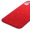 Evelatus Apple iPhone X Funda trasera de silicona Starnight roja