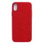 Evelatus Apple iPhone X Funda trasera de silicona Starnight roja