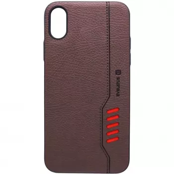 Evelatus Funda trasera Shooter Brown para Apple iPhone X