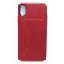 Evelatus Funda trasera de silicona líquida Nobel Red para Apple iPhone X
