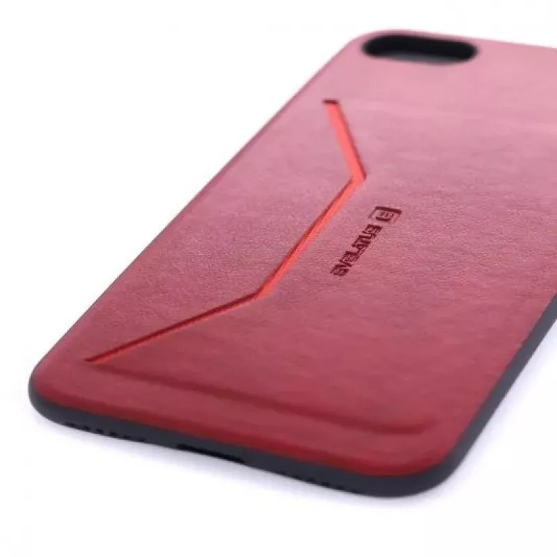 Evelatus Funda trasera Nobel Red para Apple iPhone 7/8 - silicona Soft-Touch