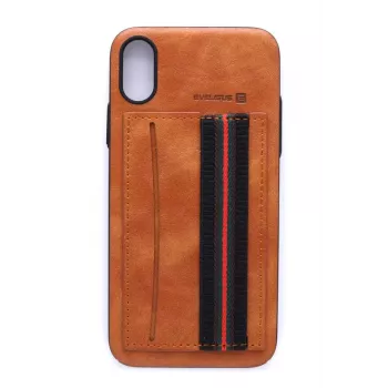 Evelatus Funda trasera Cubit Brown para Apple iPhone X