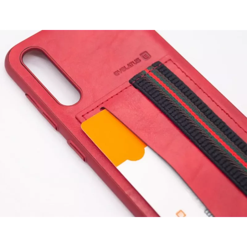 Evelatus Samsung Galaxy A50 Cubit funda protectora de plástico roja