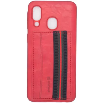 Evelatus Samsung A40 Cubit funda trasera de plástico roja
