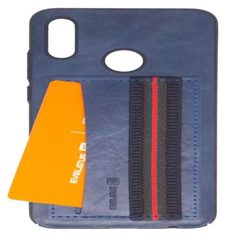 EVELATUS Huawei P Smart 2019 Cubit funda protectora de plástico azul
