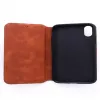 Evelatus Apple iPhone X / XS Cissais funda trasera de piel marrón