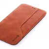 Evelatus Apple iPhone X / XS Cissais funda trasera de piel marrón