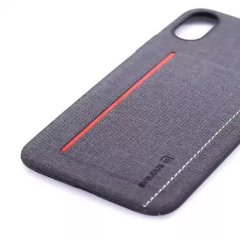 Evelatus funda trasera de silicona líquida para Apple iPhone X / XS - negra