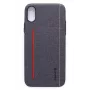 Evelatus funda trasera de silicona líquida para Apple iPhone X / XS - negra