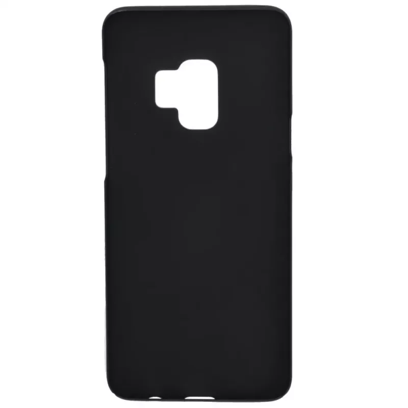 Evelatus Samsung Galaxy S9 funda trasera negra de silicona