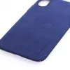 Evelatus Funda trasera Velvet para Apple iPhone X azul