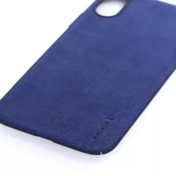 Evelatus Funda trasera Velvet para Apple iPhone X azul