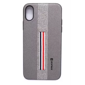 Evelatus Funda trasera Dazzel para Apple iPhone X gris