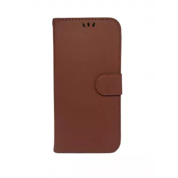 iLike Funda tipo libro para Samsung Galaxy A8 (2018) A530 marrón