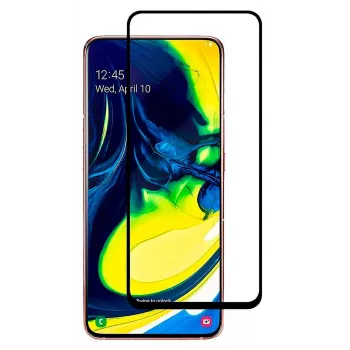 Evelatus Samsung Galaxy A80 2.5D Full Cover Japan Glue Glass Anti-Static Protector de pantalla