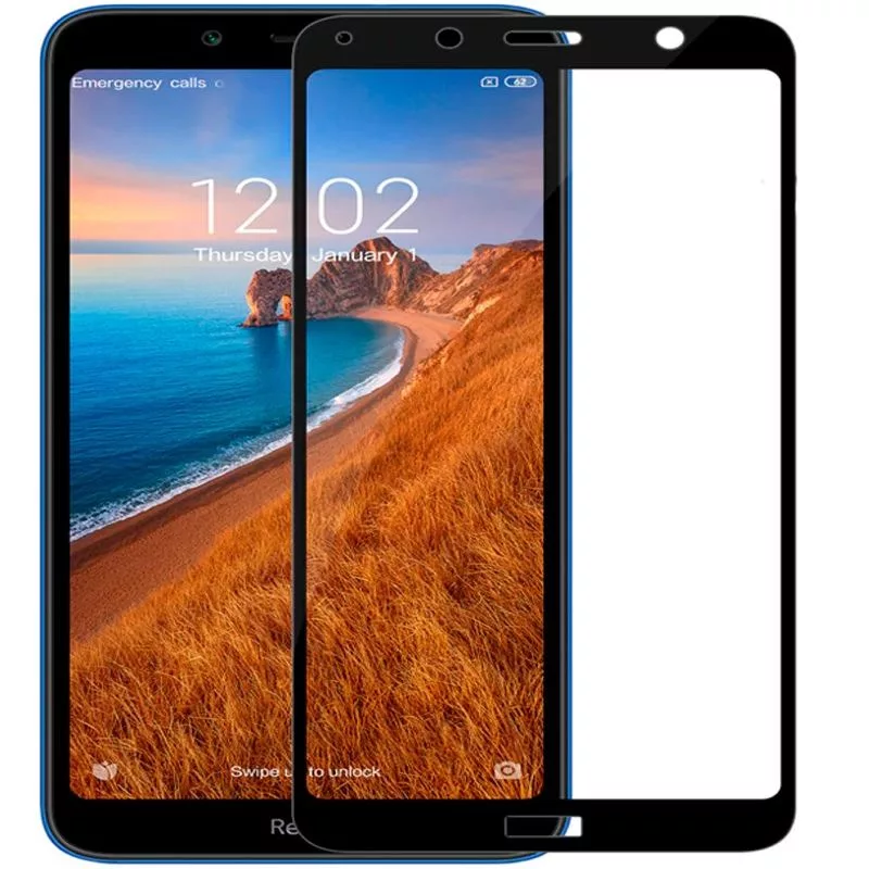 Evelatus Xiaomi Redmi 7A 2.5D Full Cover Japan Glue Glass Anti-Static Protector de pantalla