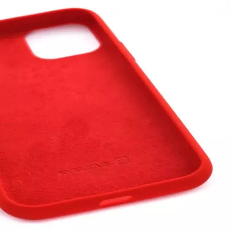 Evelatus Funda de silicona Premium Soft Touch para Apple iPhone 11 Pro Rojo