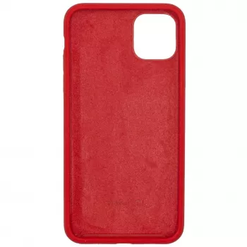 Evelatus Funda de silicona Premium Soft Touch para Apple iPhone 11 Pro Max Rojo