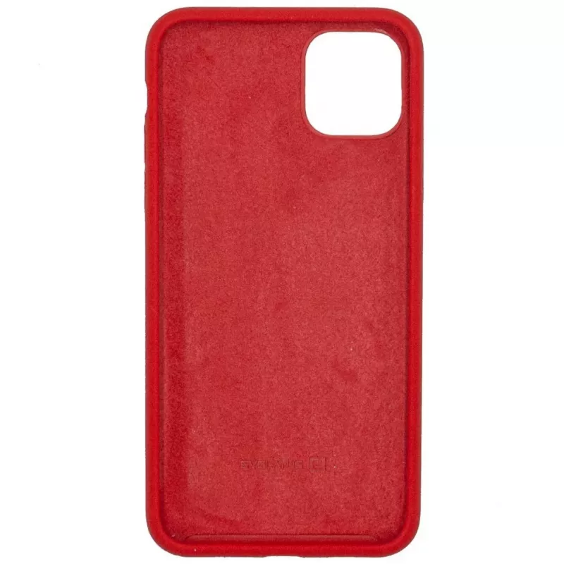 Evelatus Funda de silicona Premium Soft Touch para Apple iPhone 11 Pro Max Rojo