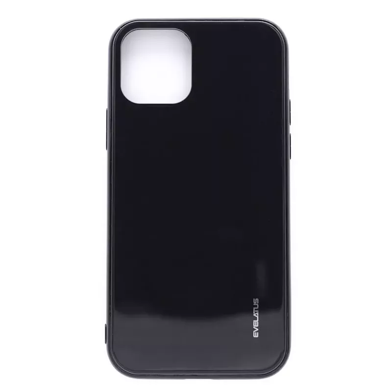 Evelatus Protector de pantalla de cristal templado Water Ripple Full Color Electroplating para Apple iPhone 11 Pro Negro