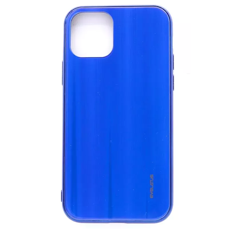Evelatus Protector de pantalla de cristal templado Water Ripple Full Color Electroplating para Apple iPhone 11 Pro Azul