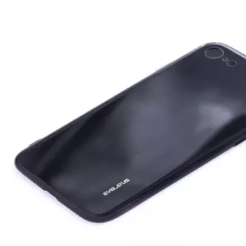 Evelatus Protector de pantalla de cristal templado Water Ripple Full Color Electroplating para Apple iPhone 7/8 Negro