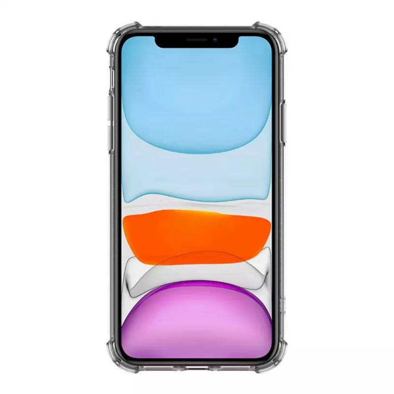 Evelatus Funda de silicona TPU Military Shockproof para Apple iPhone 11 Transparente