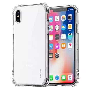 Evelatus Xiaomi Redmi Note 8 Pro Military Shockproof Funda de Silicona TPU Transparente