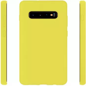 Evelatus Samsung Galaxy S10 Nano Silicona Funda Soft Touch TPU Amarillo
