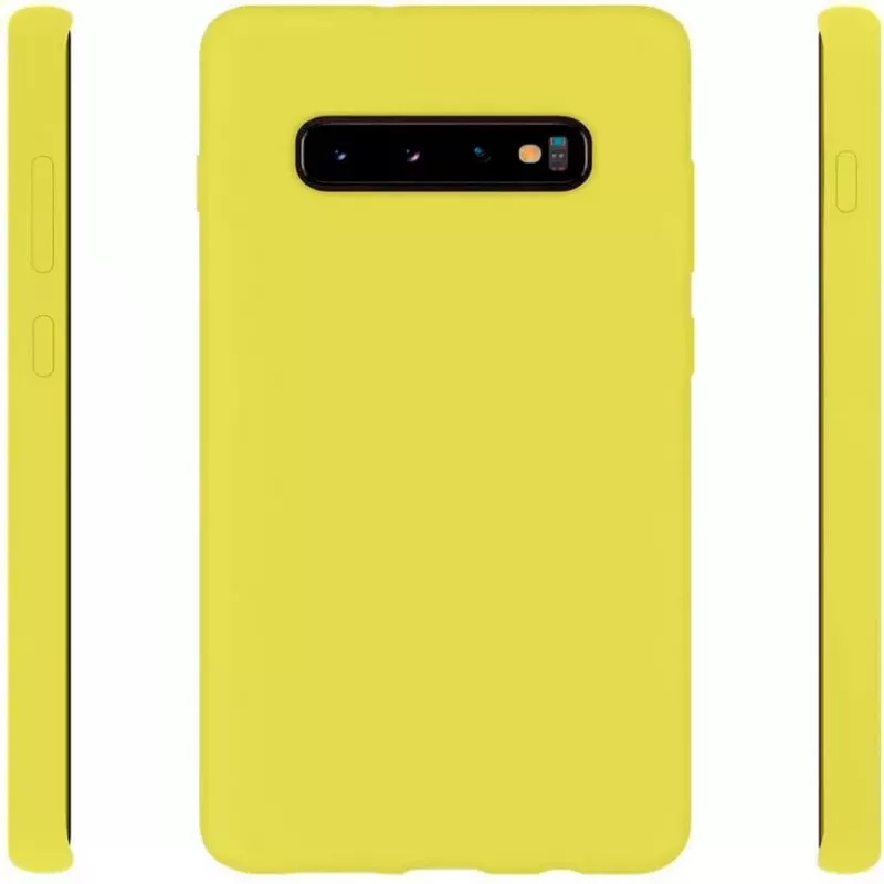 Evelatus Samsung Galaxy S10 Nano Silicona Funda Soft Touch TPU Amarillo
