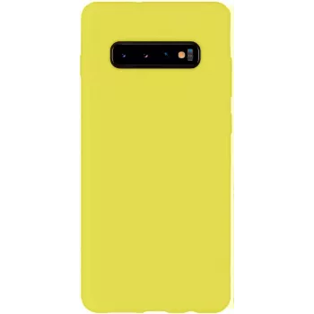 Evelatus Samsung Galaxy S10 Nano Silicona Funda Soft Touch TPU Amarillo