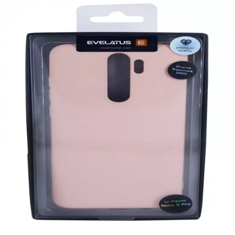 Evelatus Xiaomi Redmi Note 8 Pro Funda de Silicona Suave Beige