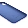 Evelatus Funda de silicona nano Soft Touch TPU azul oscuro para Apple iPhone X/Xs