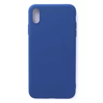Evelatus Funda de silicona nano Soft Touch TPU azul oscuro para Apple iPhone X/Xs