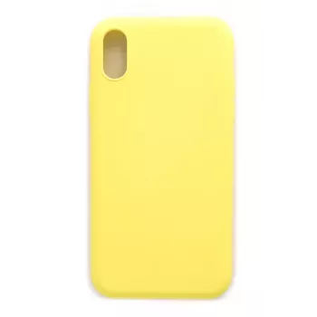 Evelatus Funda de silicona nano Soft Touch TPU amarilla para Apple iPhone X/Xs