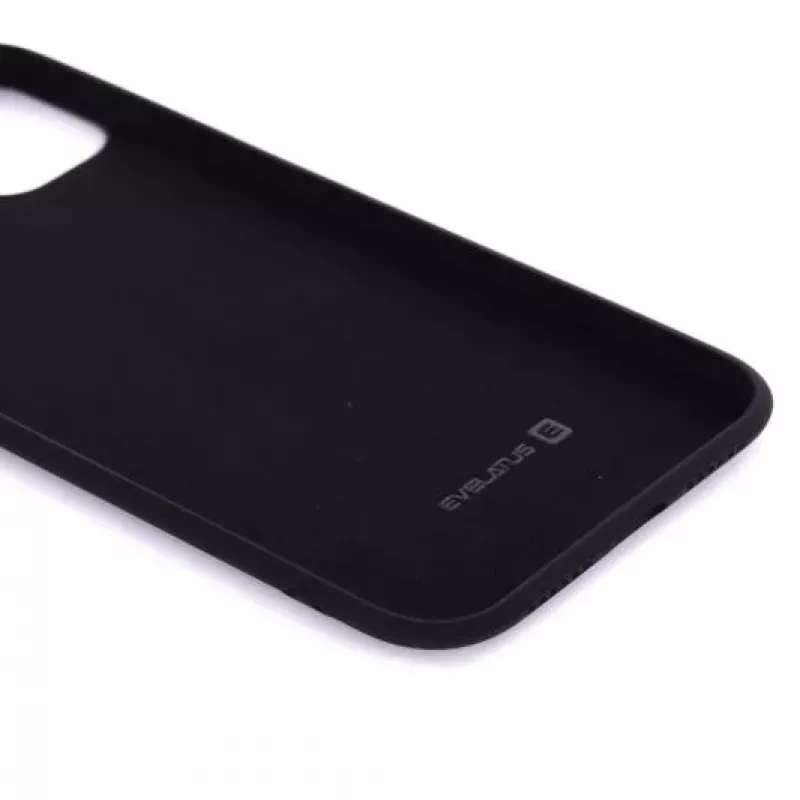 Evelatus Funda de silicona nano Soft Touch TPU negra para Apple iPhone 11 Pro