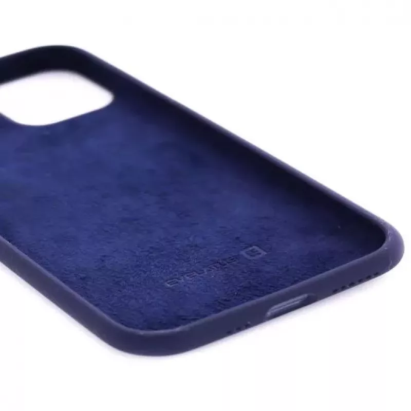Evelatus Funda de silicona nano Soft Touch TPU azul oscuro para Apple iPhone 11 Pro