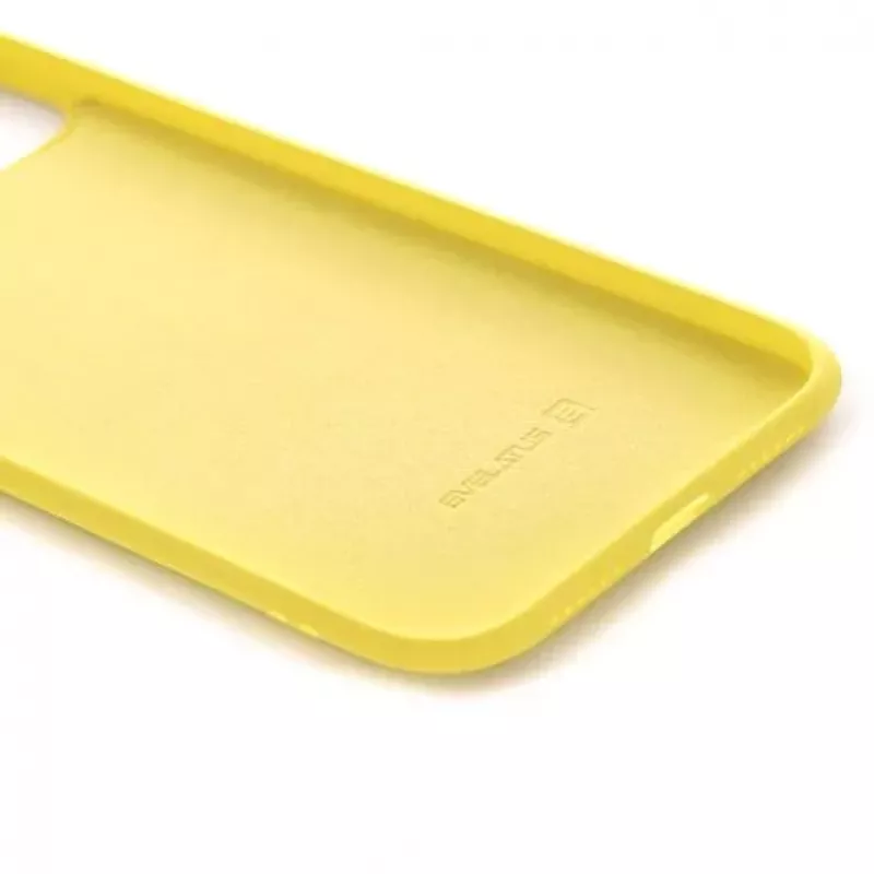 Evelatus Funda de silicona nano Soft Touch TPU amarilla para Apple iPhone 11 Pro Max
