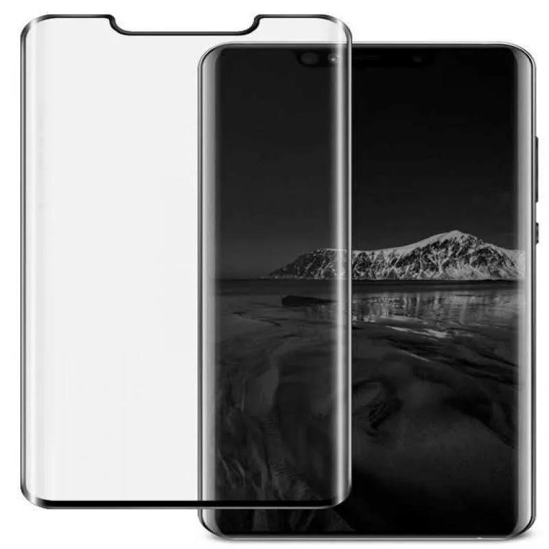 Evelatus Cristal templado transparente UV + pegamento para Huawei Mate 30 Pro