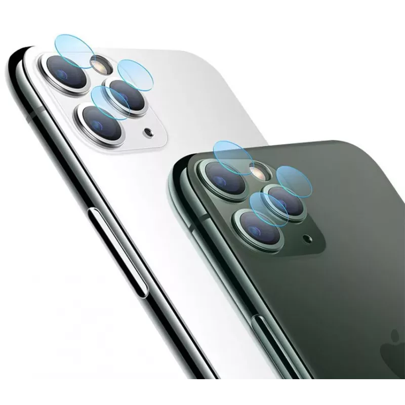 Evelatus Repuesto de lentes de cristal de cámara para Apple iPhone 11 Pro - Cristal templado 9H