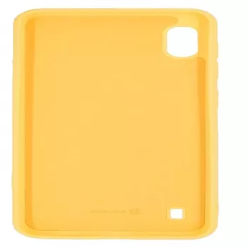 Evelatus Funda de silicona Soft Touch con correa amarilla para Samsung Galaxy A10