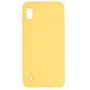 Evelatus Funda de silicona Soft Touch con correa amarilla para Samsung Galaxy A10