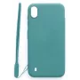 EVELATUS Funda de silicona Soft Touch con correa azul para Samsung Galaxy A10