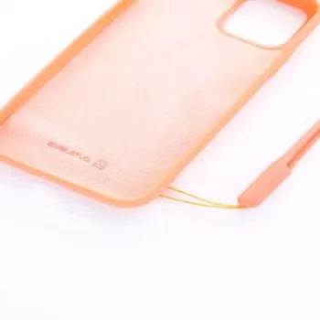 Evelatus Funda de silicona Soft Touch con correa rosa para Apple iPhone 11 Pro