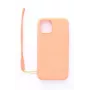 Evelatus Funda de silicona Soft Touch con correa rosa para Apple iPhone 11 Pro