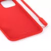 Evelatus Funda de silicona Soft Touch con correa roja para Apple iPhone 11 Pro