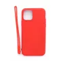 Evelatus Funda de silicona Soft Touch con correa roja para Apple iPhone 11 Pro
