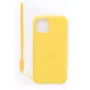 Evelatus Funda de silicona Soft Touch con correa amarilla para Apple iPhone 11 Pro