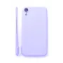 Evelatus Funda de silicona Soft Touch con correa lila para Apple iPhone XR