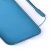 Evelatus Funda de silicona Soft Touch con correa azul para Apple iPhone XR